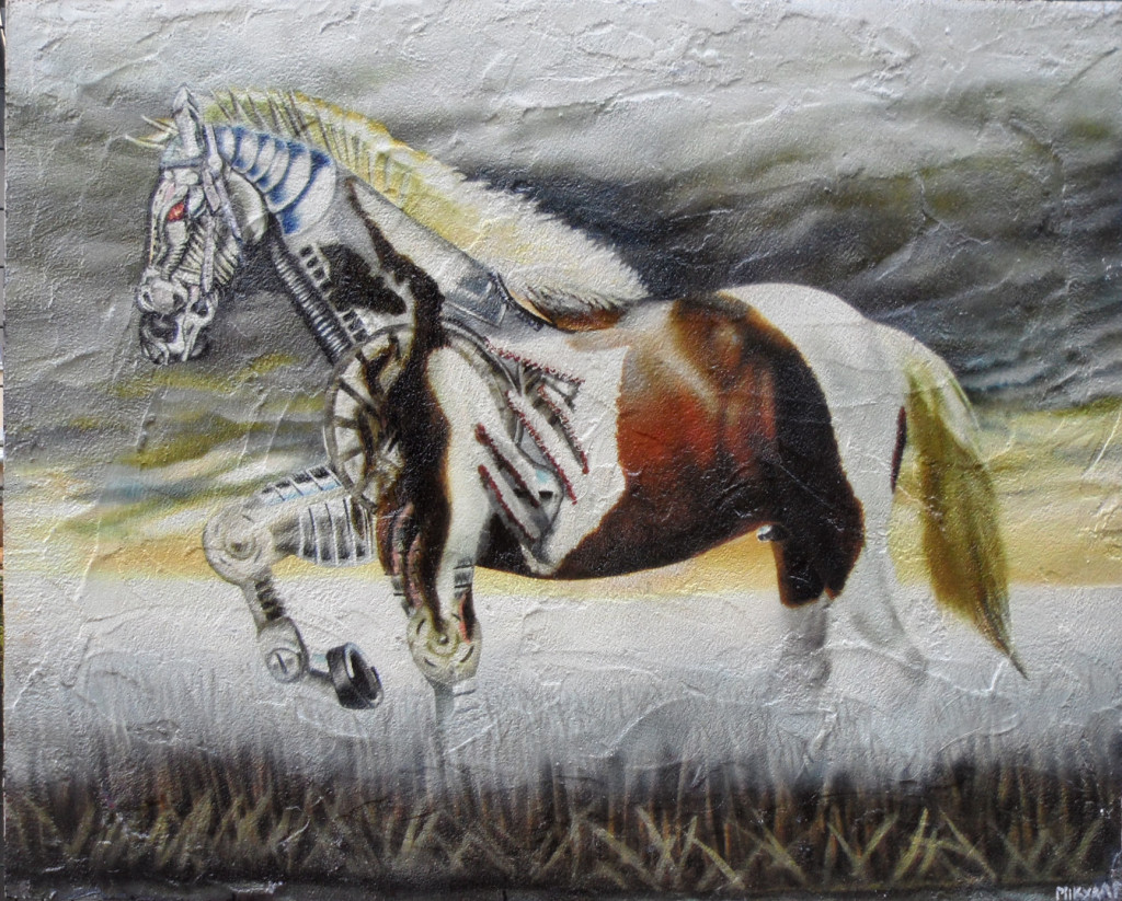 Cavallo bionico pannello grande 1z1